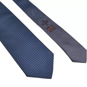 LIMITED EDITION Hermès silk logo tie - Tetris theme